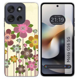 Funda Silicona para Motorola Moto G56 5G diseño Primavera...