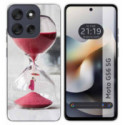 Funda Silicona para Motorola Moto G56 5G diseño Reloj Dibujos