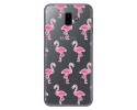 Funda Gel Transparente para Samsung Galaxy J6+ Plus Diseño Flamenco Dibujos