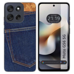 Funda Silicona para Motorola Moto G56 5G diseño Vaquero...