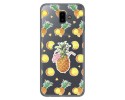 Funda Gel Transparente para Samsung Galaxy J6+ Plus Diseño Piña Dibujos