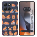 Funda Silicona Transparente para Motorola G86 / G86 Power 5G diseño Capibara 01 Dibujos
