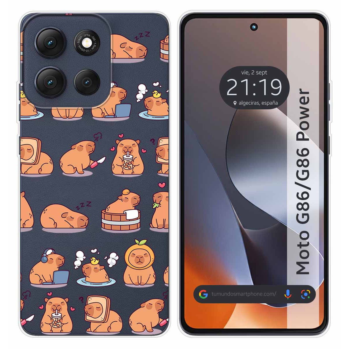 Funda Silicona Transparente para Motorola G86 /...