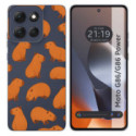 Funda Silicona Transparente para Motorola G86 / G86 Power 5G diseño Capibara 02 Dibujos