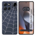 Funda Silicona Transparente para Motorola G86 / G86 Power 5G diseño Araña Dibujos