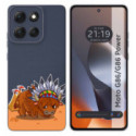 Funda Silicona Transparente para Motorola G86 / G86 Power 5G diseño Bufalo Dibujos