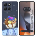 Funda Silicona Transparente para Motorola G86 / G86 Power 5G diseño Cabra Dibujos