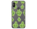 Funda Gel Transparente para Xiaomi Redmi Note 6 Pro Diseño Cactus Dibujos