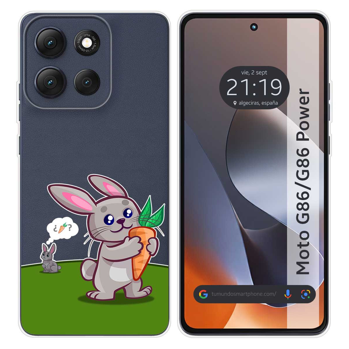 Funda Silicona Transparente para Motorola G86 /...