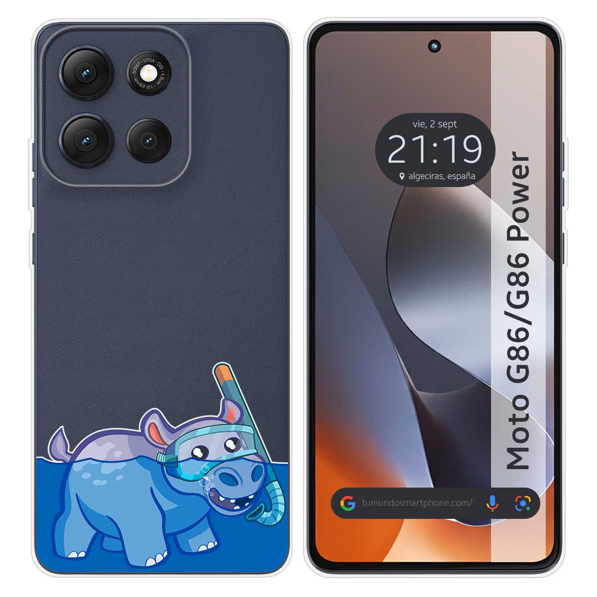 Funda Silicona Transparente para Motorola G86 /...