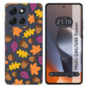 Funda Silicona Transparente para Motorola G86 / G86 Power 5G diseño Otoño Dibujos