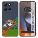 Funda Silicona Transparente para Motorola G86 / G86 Power 5G diseño Panda Dibujos