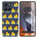 Funda Silicona Transparente para Motorola G86 / G86 Power 5G diseño Pato Dibujos