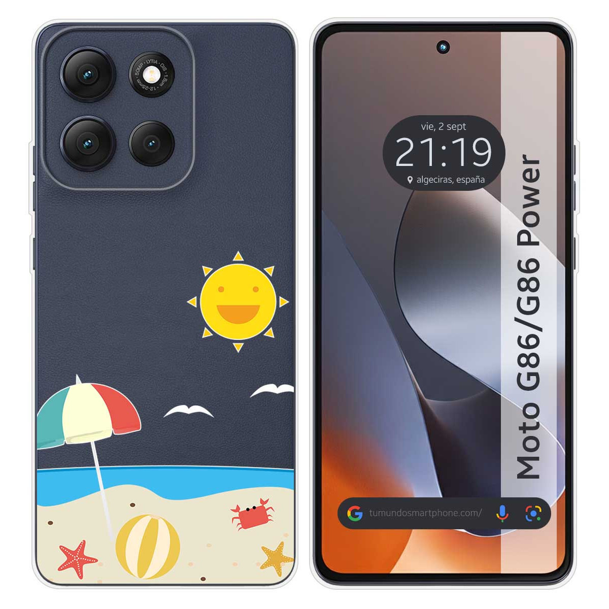 Funda Silicona Transparente para Motorola G86 /...