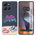 Funda Silicona Transparente para Motorola G86 / G86 Power 5G diseño Summer Dibujos