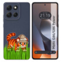 Funda Silicona Transparente para Motorola G86 / G86 Power 5G diseño Tigre Dibujos