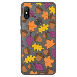Funda Gel Transparente para Xiaomi Redmi Note 6 Pro Diseño Otoño Dibujos