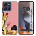 Funda Silicona para Motorola G86 / G86 Power 5G diseño Brochas Dibujos