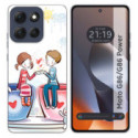 Funda Silicona para Motorola G86 / G86 Power 5G diseño Café Dibujos