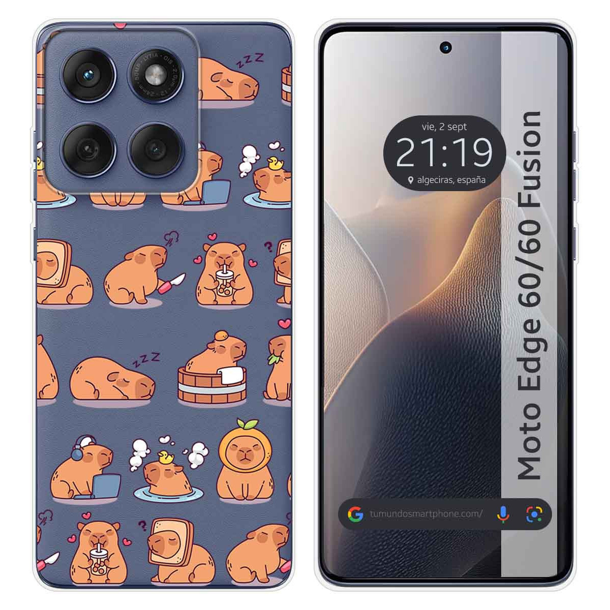 Funda Silicona Transparente para Motorola Edge...