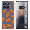 Funda Silicona Transparente para Motorola Edge 60 / 60 Fusion 5G diseño Capibara 02 Dibujos
