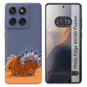 Funda Silicona Transparente para Motorola Edge 60 / 60 Fusion 5G diseño Bufalo Dibujos