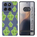 Funda Silicona Transparente para Motorola Edge 60 / 60 Fusion 5G diseño Cactus Dibujos