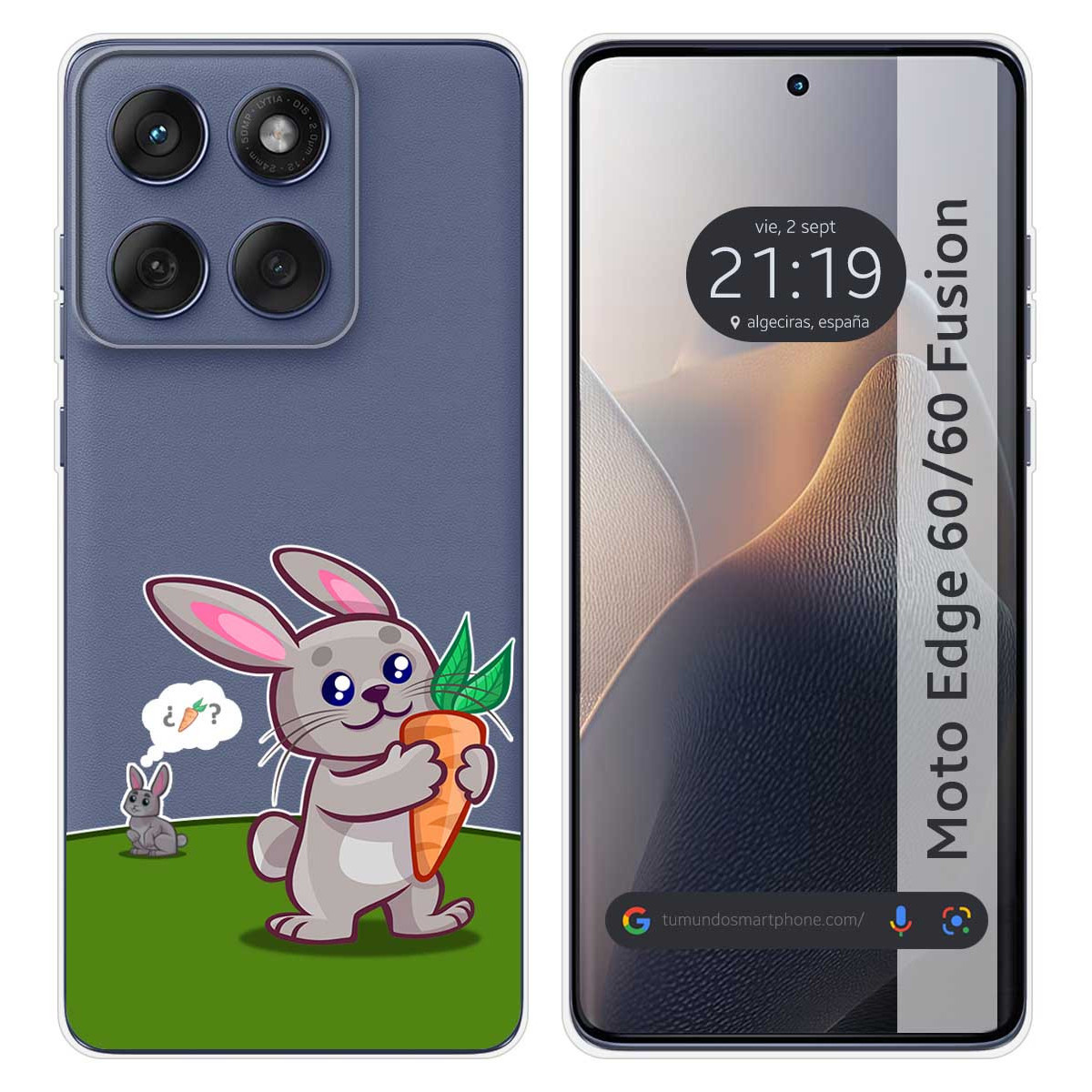 Funda Silicona Transparente para Motorola Edge...