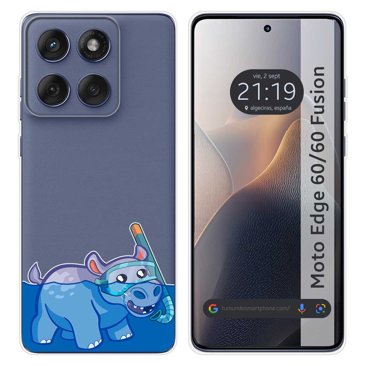 Funda Silicona Transparente para Motorola Edge...