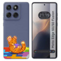 Funda Silicona Transparente para Motorola Edge 60 / 60 Fusion 5G diseño Leopardo Dibujos