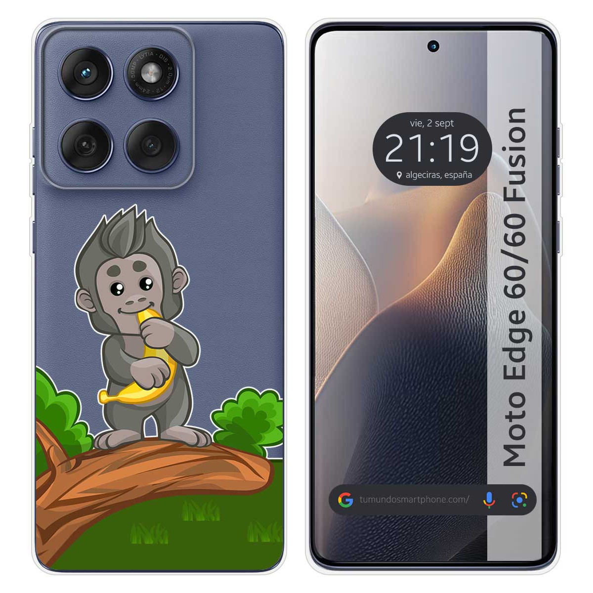 Funda Silicona Transparente para Motorola Edge...