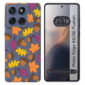Funda Silicona Transparente para Motorola Edge 60 / 60 Fusion 5G diseño Otoño Dibujos