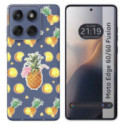Funda Silicona Transparente para Motorola Edge 60 / 60 Fusion 5G diseño Piña Dibujos