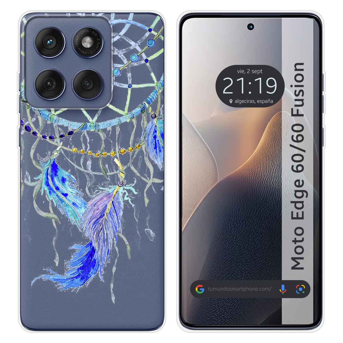 Funda Silicona Transparente para Motorola Edge...