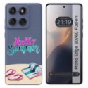 Funda Silicona Transparente para Motorola Edge 60 / 60 Fusion 5G diseño Summer Dibujos