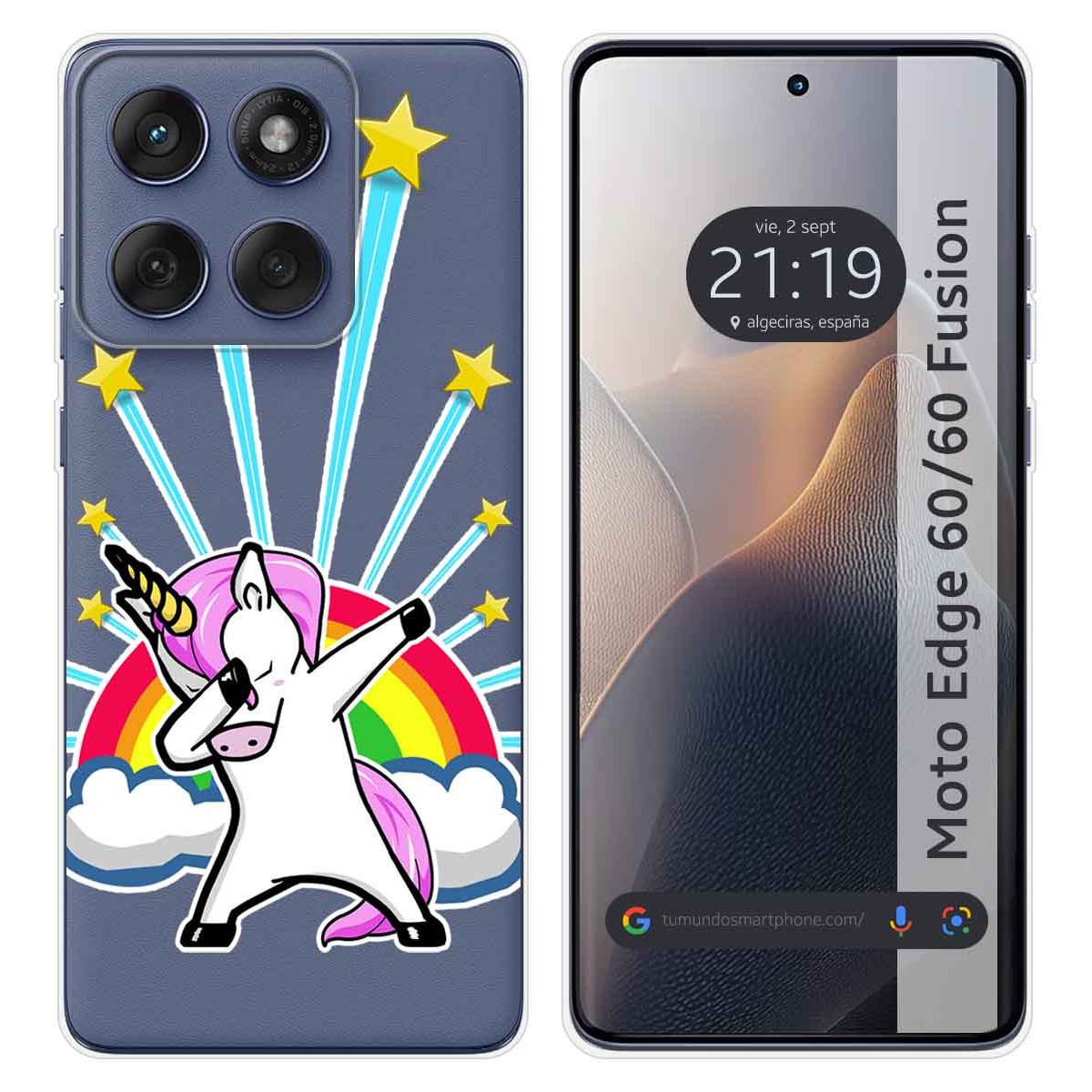 Funda Silicona Transparente para Motorola Edge...