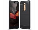 Funda Gel Tpu Tipo Carbon Negra para Nokia 5.1