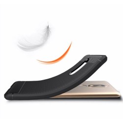 Funda Gel Tpu Tipo Carbon Negra para Nokia 5.1 2