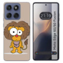 Funda Silicona para Motorola Edge 60 / 60 Fusion 5G diseño Leon Dibujos