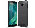 Funda Gel Tpu Tipo Carbon Negra para Samsung Galaxy J4+ Plus