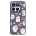 Funda Silicona Antigolpes para Motorola Edge 60 / 60 Fusion 5G diseño Cerdos Dibujos