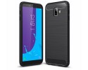 Funda Gel Tpu Tipo Carbon Negra para Samsung Galaxy J6+ Plus