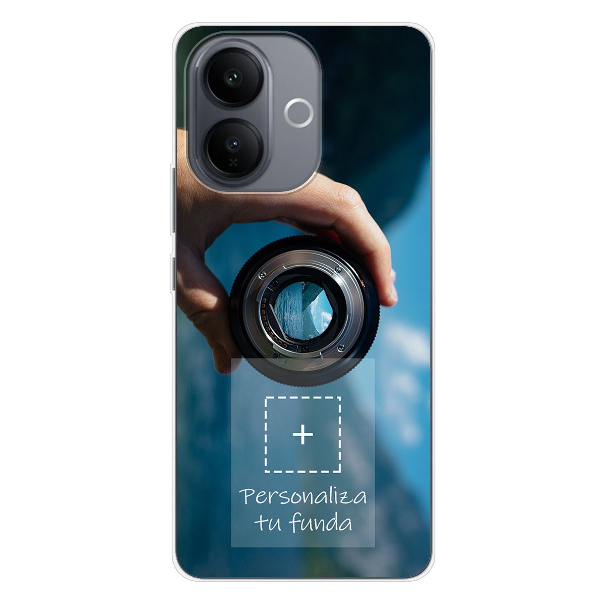 Personaliza tu Funda Silicona Gel Tpu Transparente con tu Fotografia para Vivo V60 Lite 5G Dibujo Personalizada