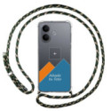 Personaliza tu Funda Colgante Transparente para Vivo V60 Lite 5G con Cordon Verde / Dorado Dibujo Personalizada