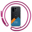 Personaliza tu Funda Colgante Transparente para Oneplus 15 5G con Cordon Rosa Fucsia Dibujo Personalizada