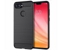 Funda Gel Tpu Tipo Carbon Negra para Xiaomi Mi 8 Lite
