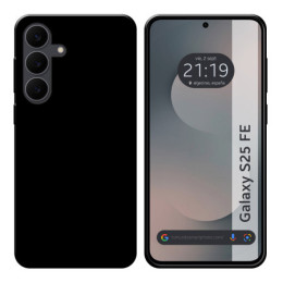 Funda Silicona Gel TPU Negra para Samsung Galaxy S25 FE 5G