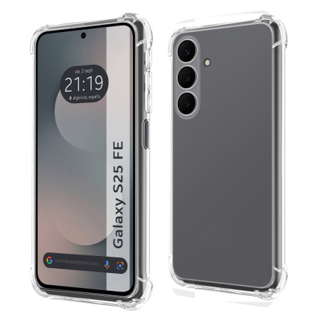 Funda Silicona Antigolpes Transparente para Samsung Galaxy S25 FE 5G