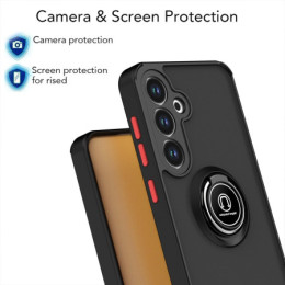 Funda Mate con Borde Negro y Anillo Giratorio 360 para... 2