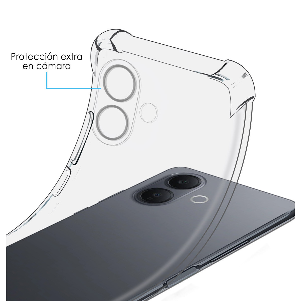 Funda Silicona Antigolpes Transparente para...
